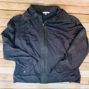 CAbi style 166 Dark green knit jacket XL